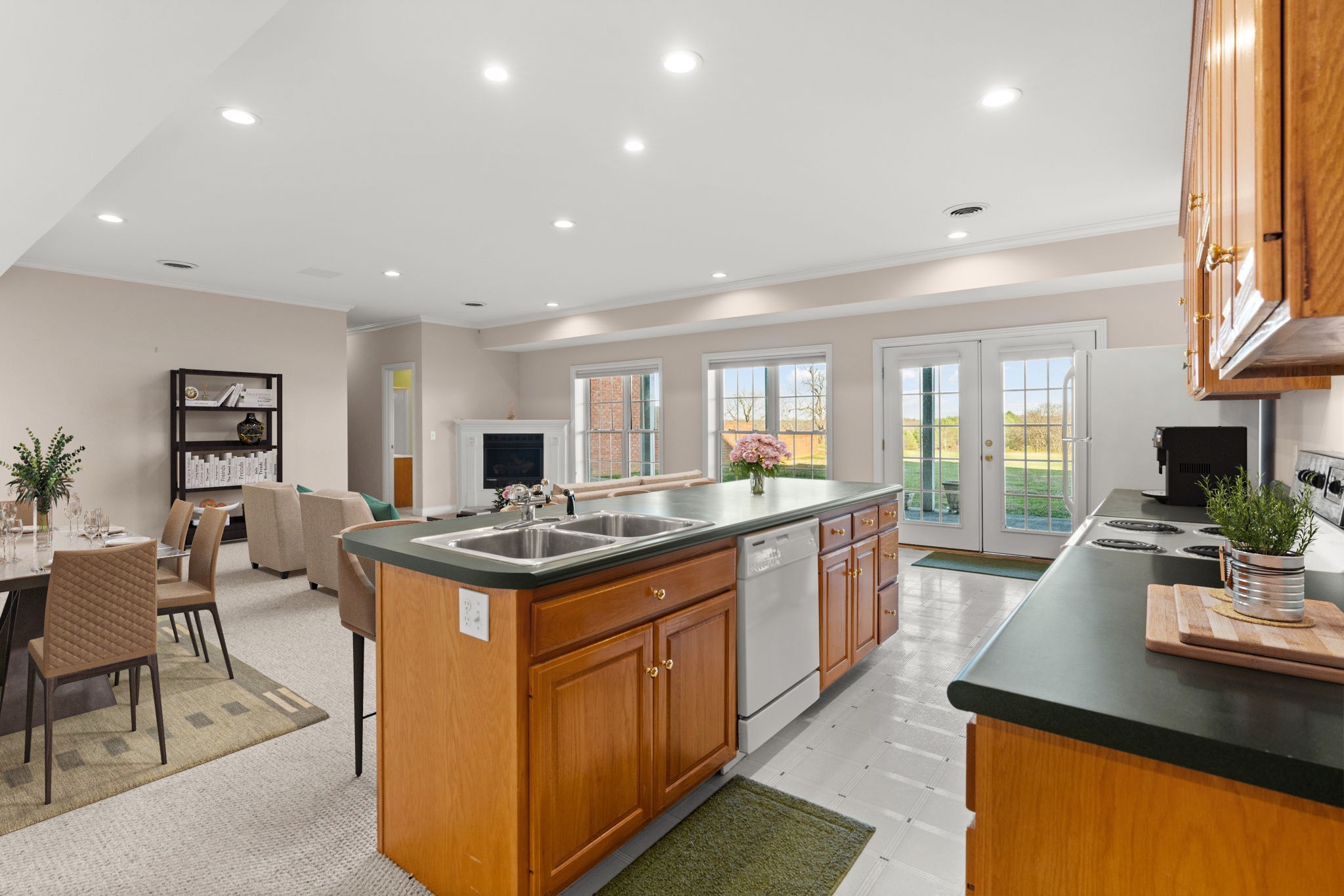 1729 Hudson Road Madison, TN 37115 - Photo 37 of 69 a kitchen with kitchen island a stove and a sink