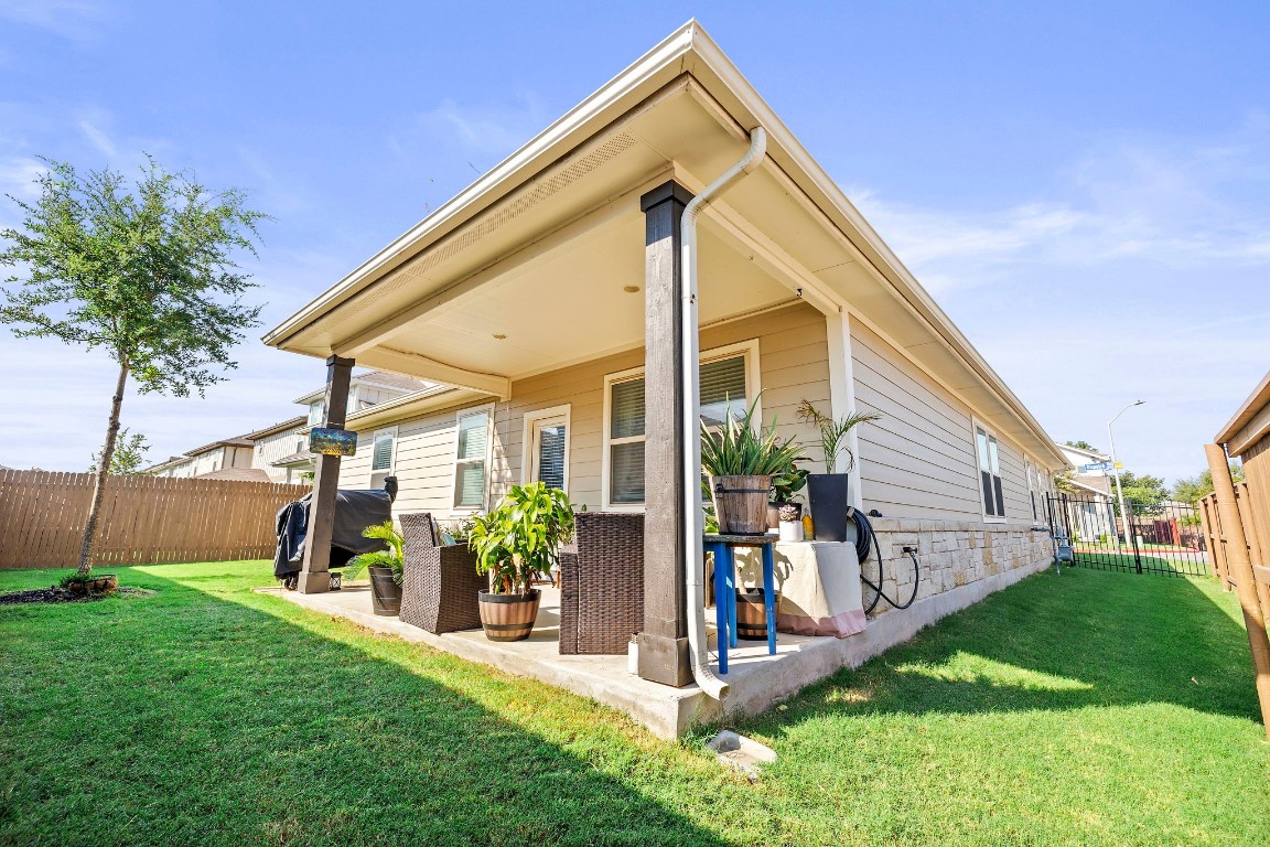 11901 Dispatch Way Austin, TX 78748 - Photo 16 of 18 a view of a house with backyard and a patio