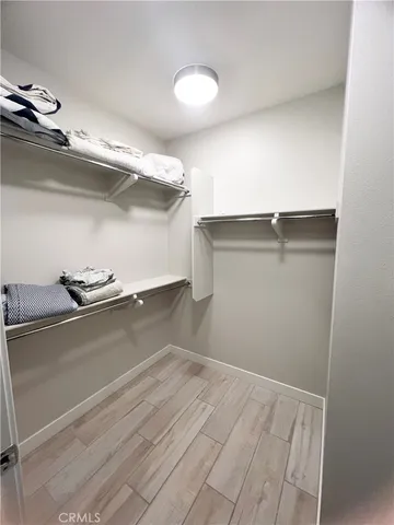 a view of a room with rack on the wall