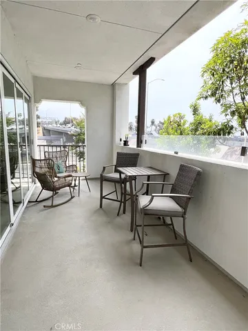a outdoor space with furniture