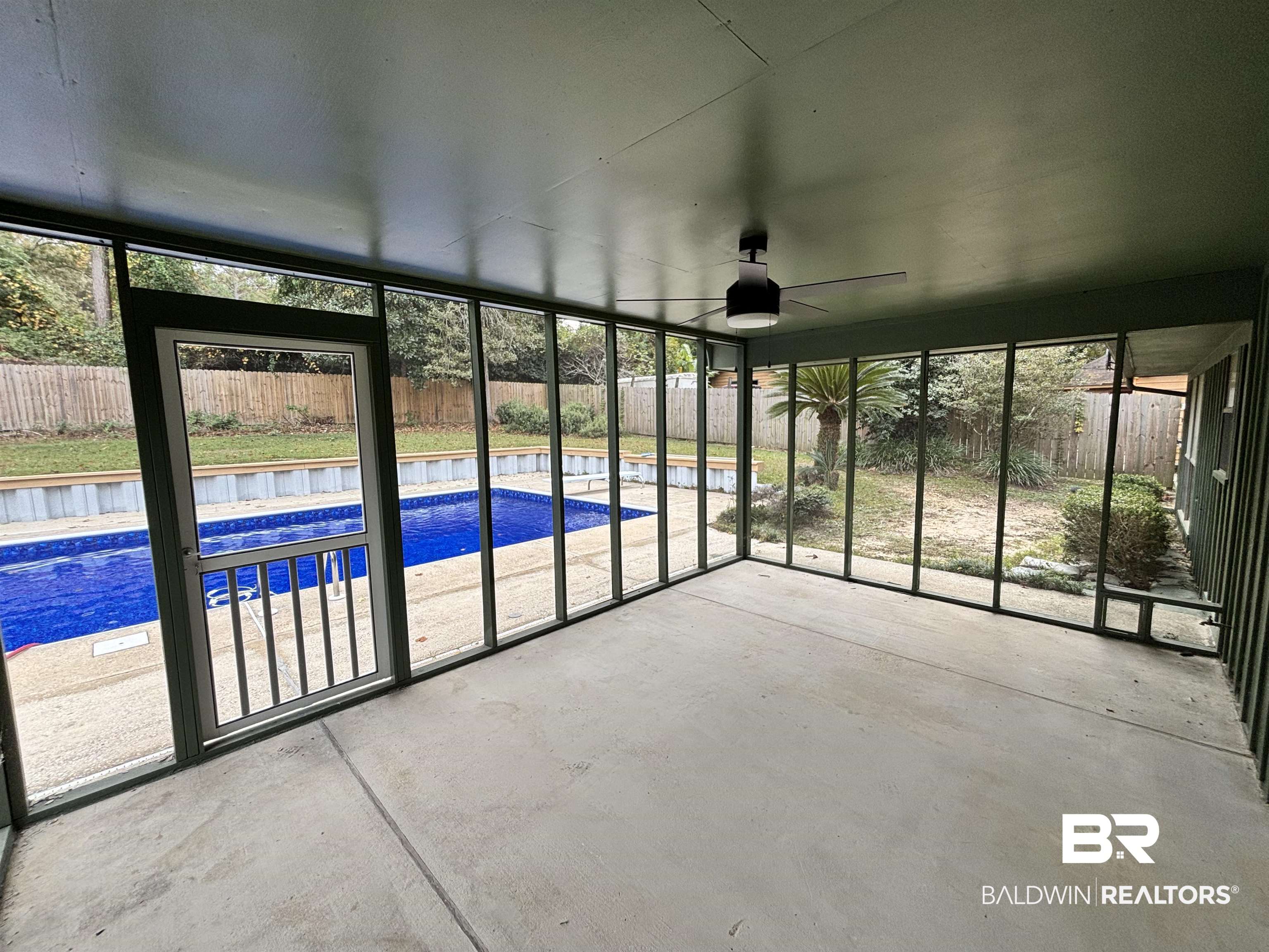 10 Soldiers Route Daphne, AL 36527 - Photo 24 of 26 Unfurnished sunroom with a ceiling fan