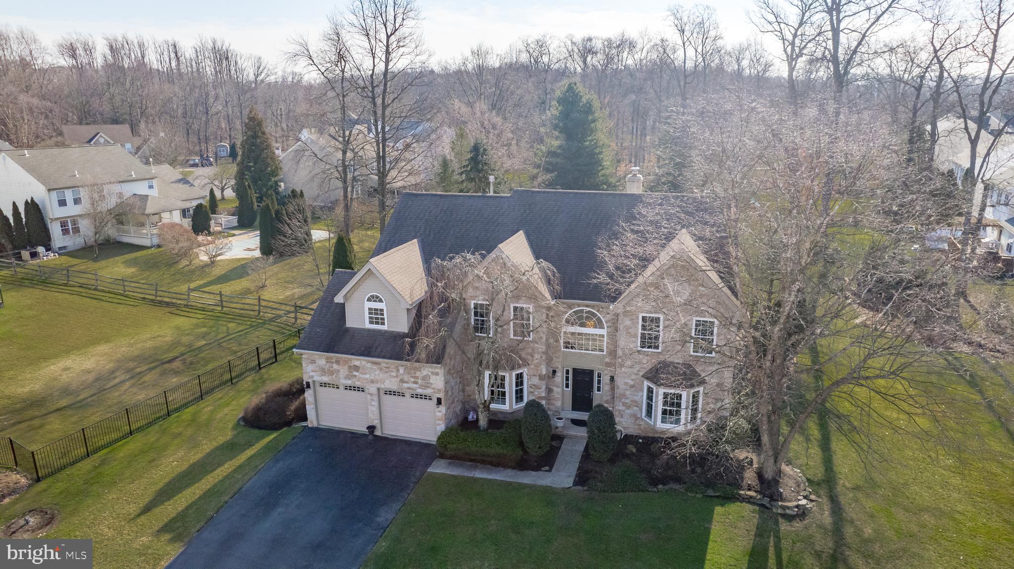 4901 Crosspoint Drive Doylestown, PA 18902 - Photo 57 of 73 Aerial View Of Front Exterior And Yard