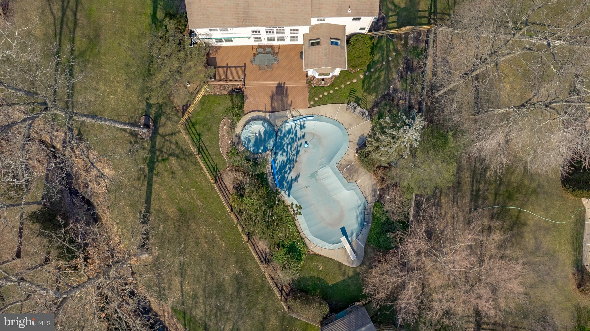 4901 Crosspoint Drive Doylestown, PA 18902 - Photo 59 of 73 Aerial View Of Back Property And Inground Pool
