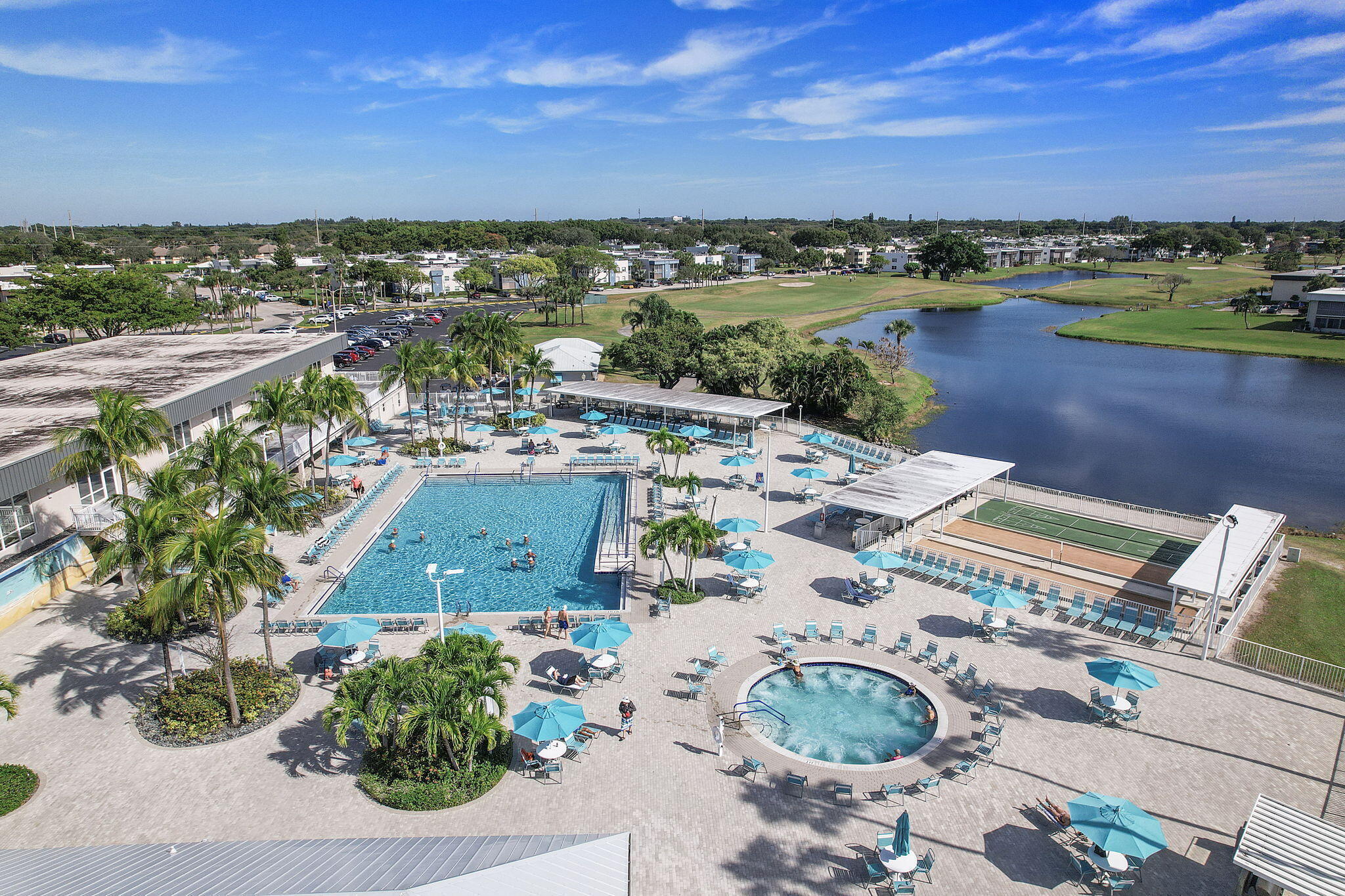 877 Flanders South Delray Beach, FL 33484 - Photo 4 of 27 an aerial view of a house with a lake view