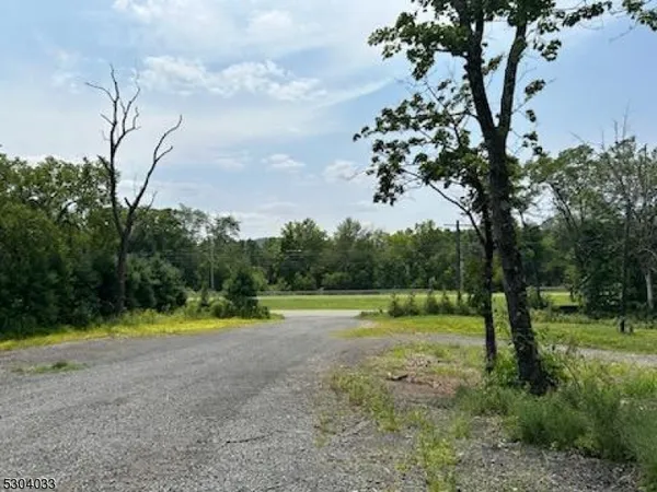 a view of outdoor space with trees all around