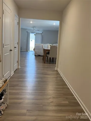 a view of livingroom with furniture and wooden floor