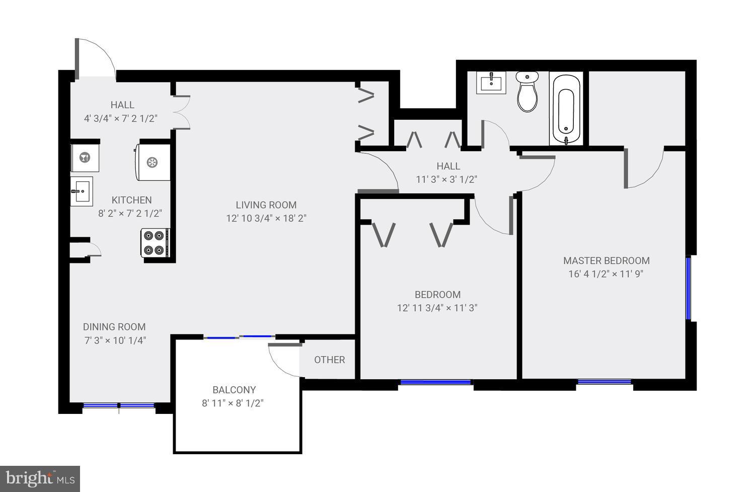 7092 Spring Garden Drive, Unit 102 Springfield, VA 22150 - Photo 10 of 10 Floor plan