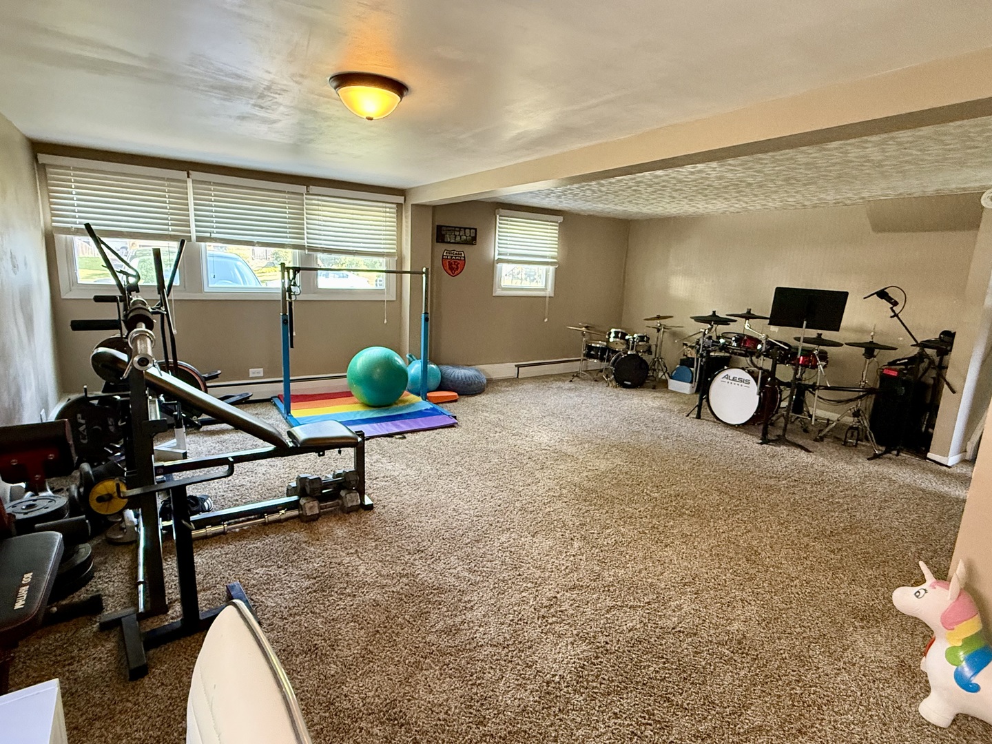5653 Dover Road Oak Forest, IL 60452 - Photo 10 of 17 a living room with furniture a window and gym equipment