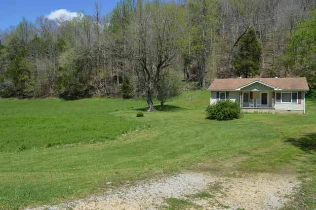 a view of outdoor space and green space