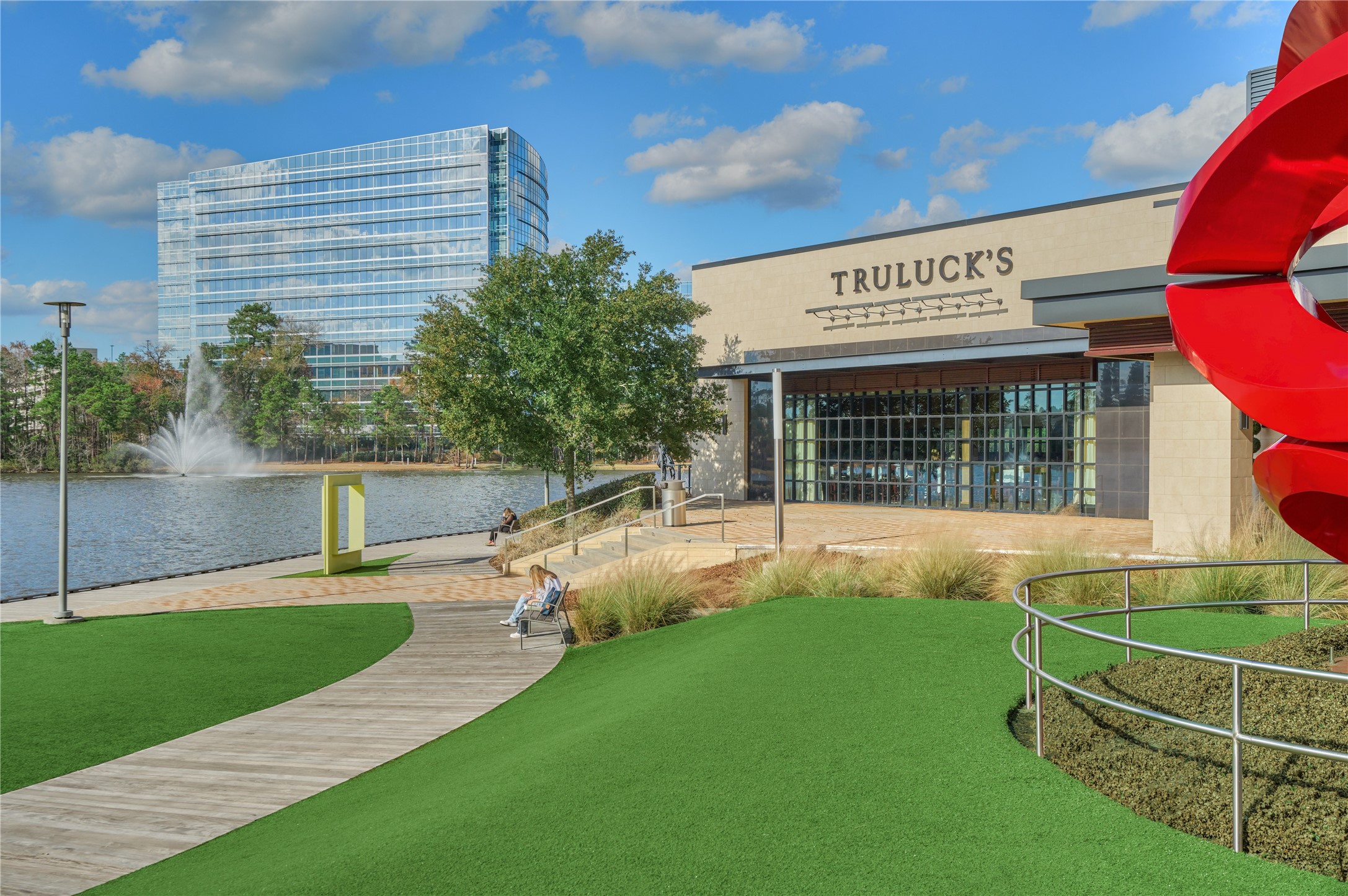 91 West Racing Cloud Court The Woodlands, TX 77381 - Photo 5 of 5 Waterfront views + elevated dining at Truluck's Ocean's Finest Seafood & Crab! Sunset skies, sparkling water & unforgettable evenings!