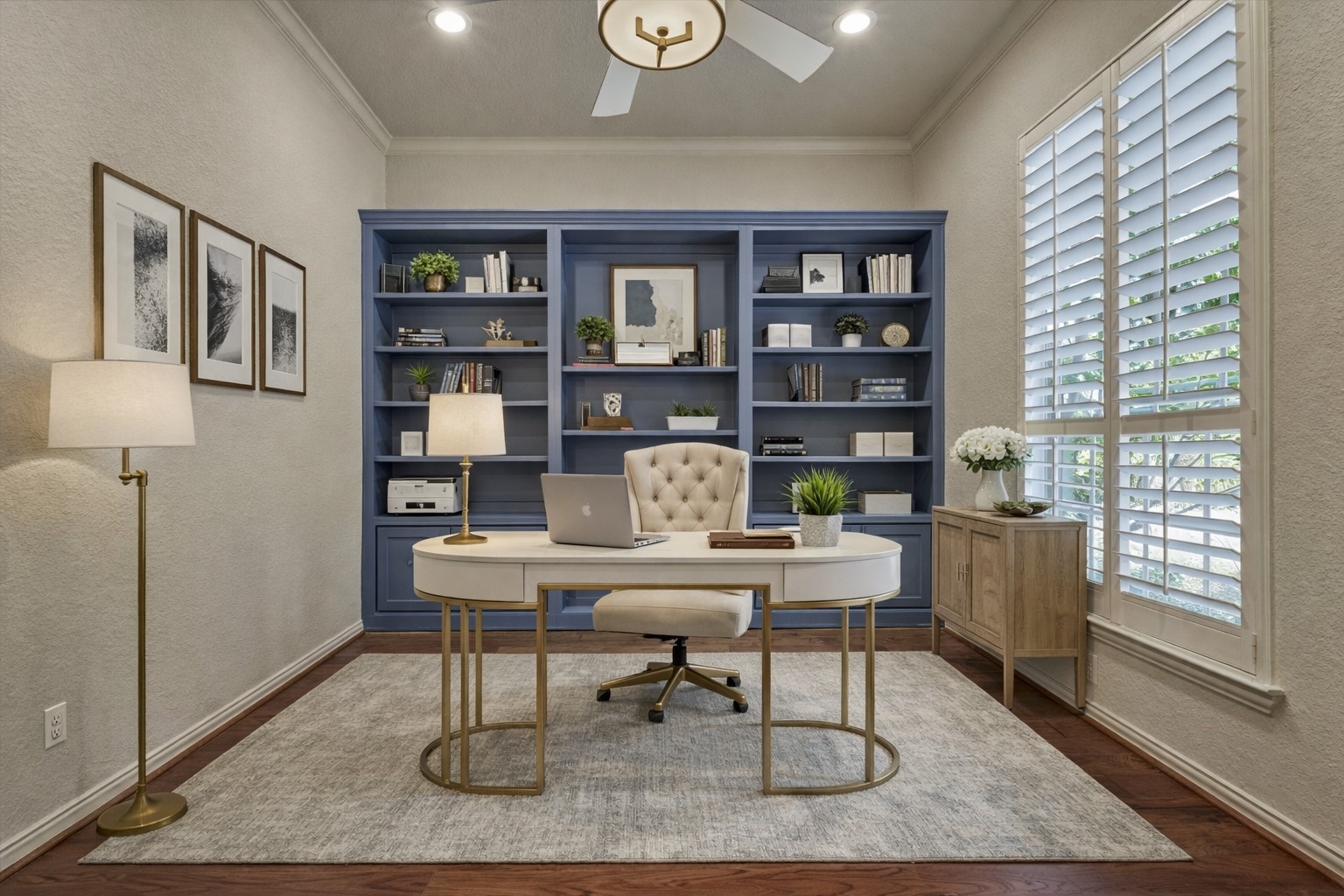 91 West Racing Cloud Court The Woodlands, TX 77381 - Photo 9 of 47 So much potential in this charming land spacious home office! *This photo is virtually staged*