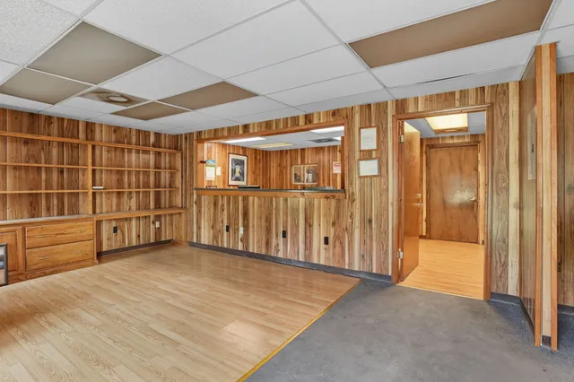 wooden floor in an empty room
