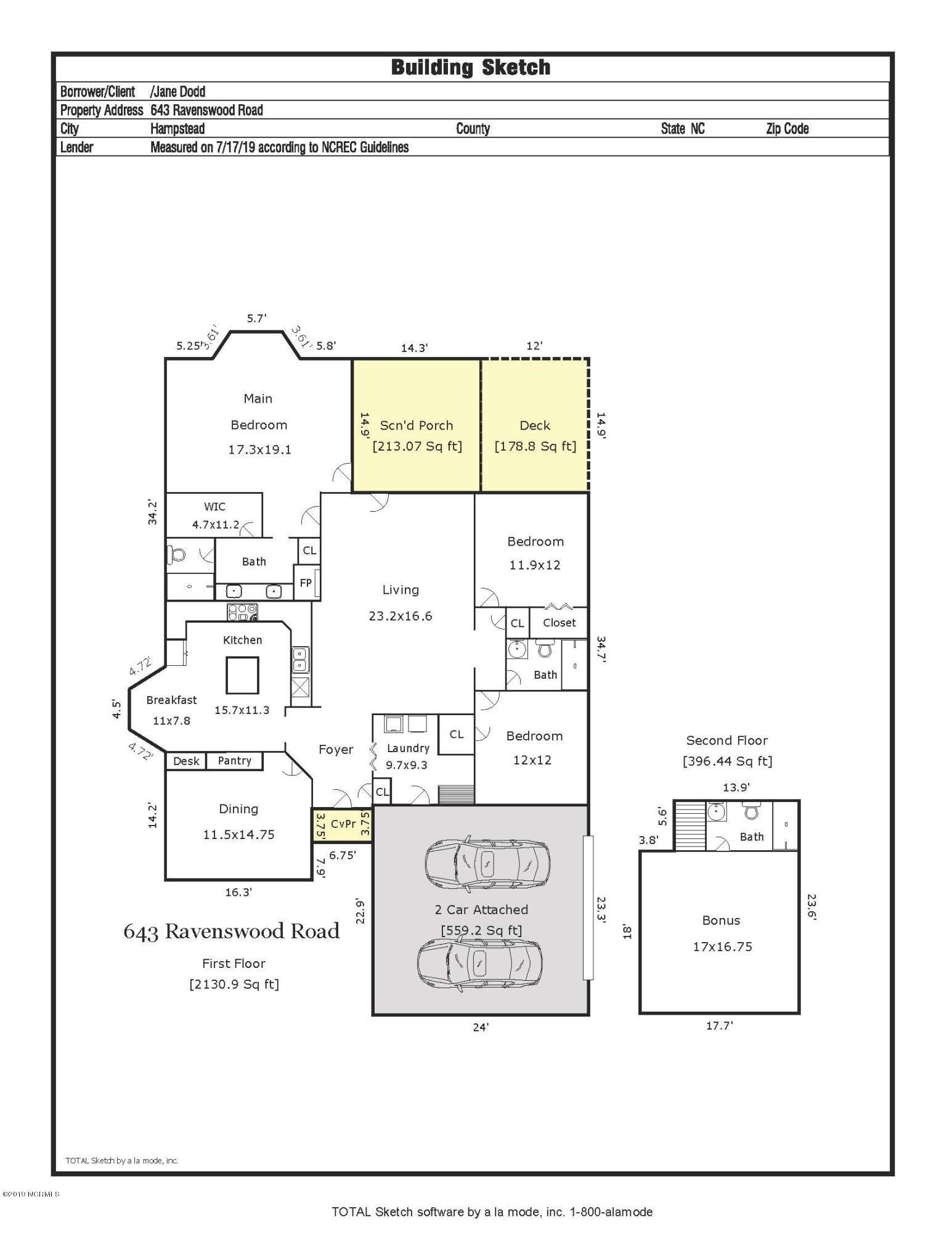643 Ravenswood Road Hampstead, NC 28443 - Photo 55 of 59 643 Ravenswood Rd sketch_Page_1