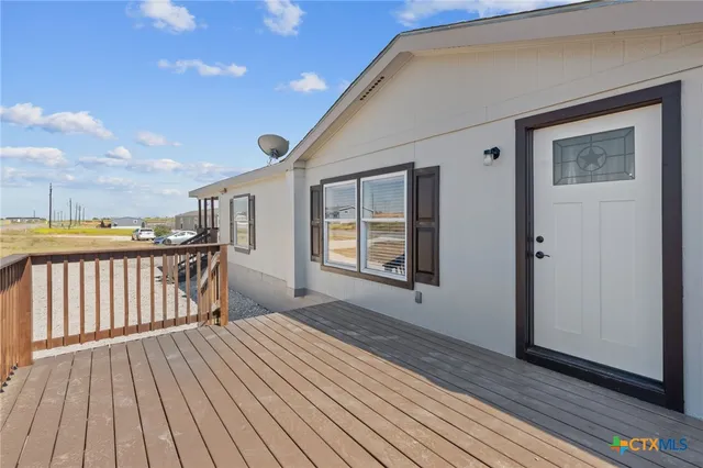a view of a house with wooden floor