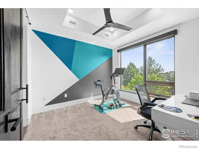 a room with furniture and a window