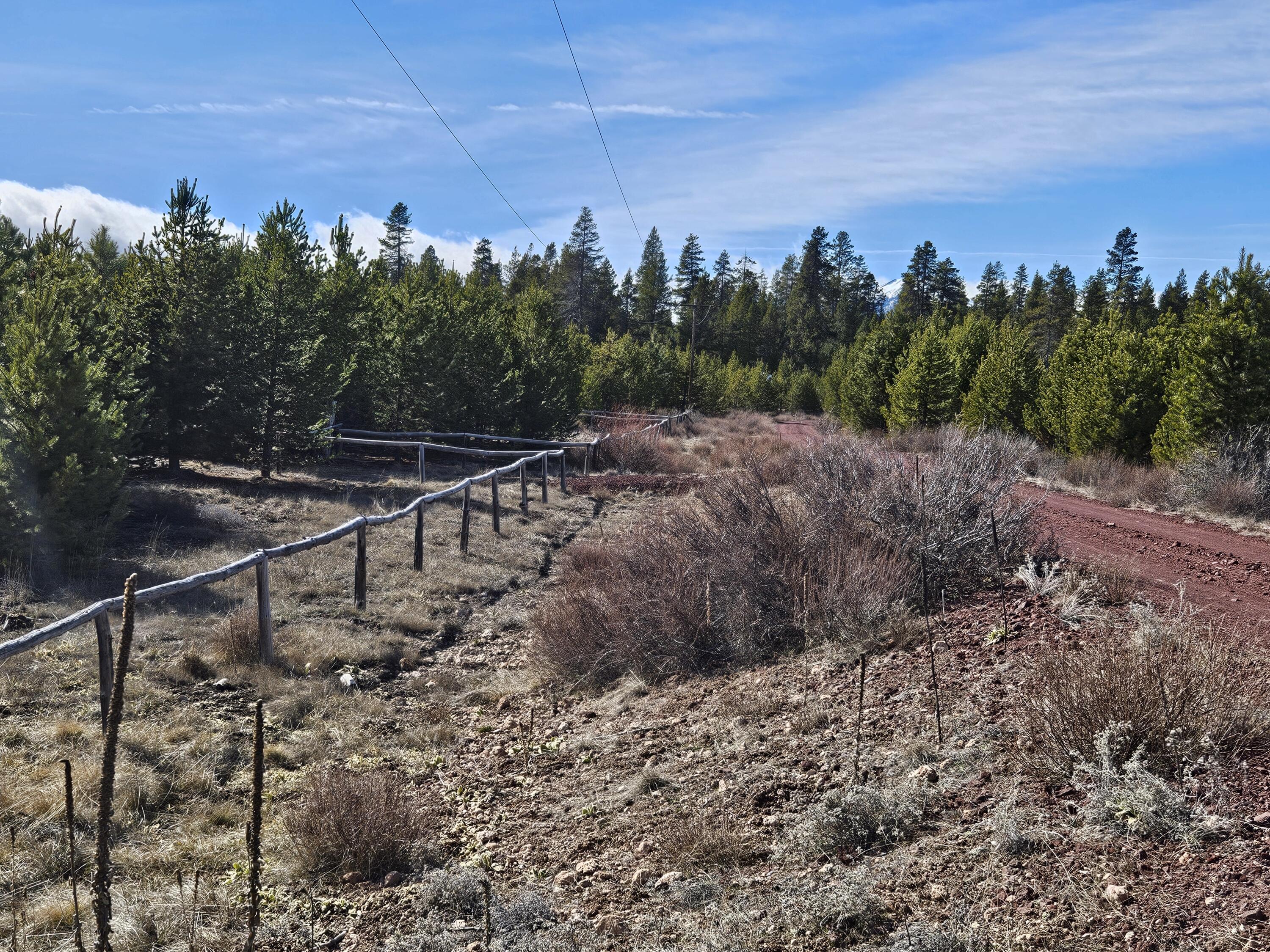 0 Kay Street, Unit 18 Chiloquin, OR 97624 - Photo 19 of 25 a view of a dry yard with trees and stairs