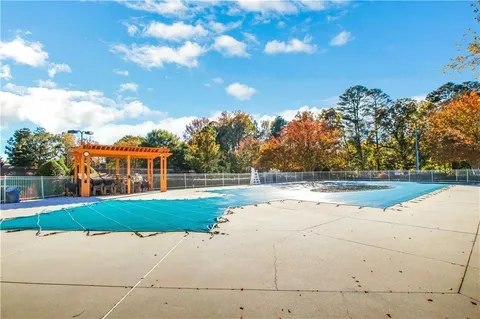 a house view with a garden space