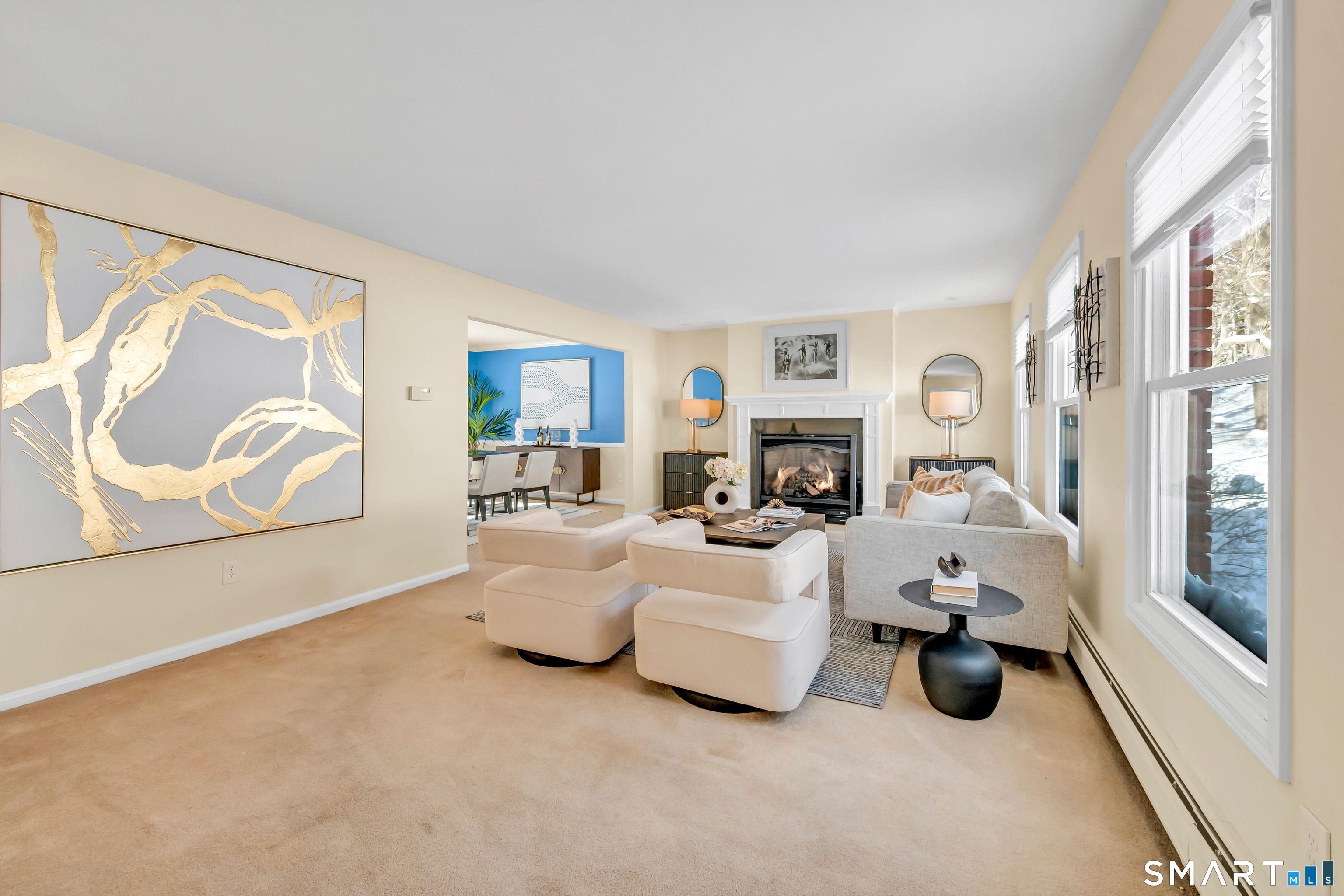40 Middle River Road Danbury, CT 06811 - Photo 30 of 40 a living room with furniture and a flat screen tv