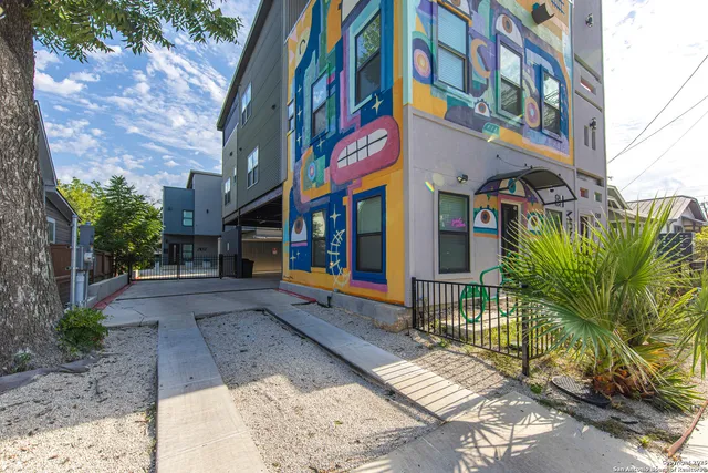 an aerial view of multiple house