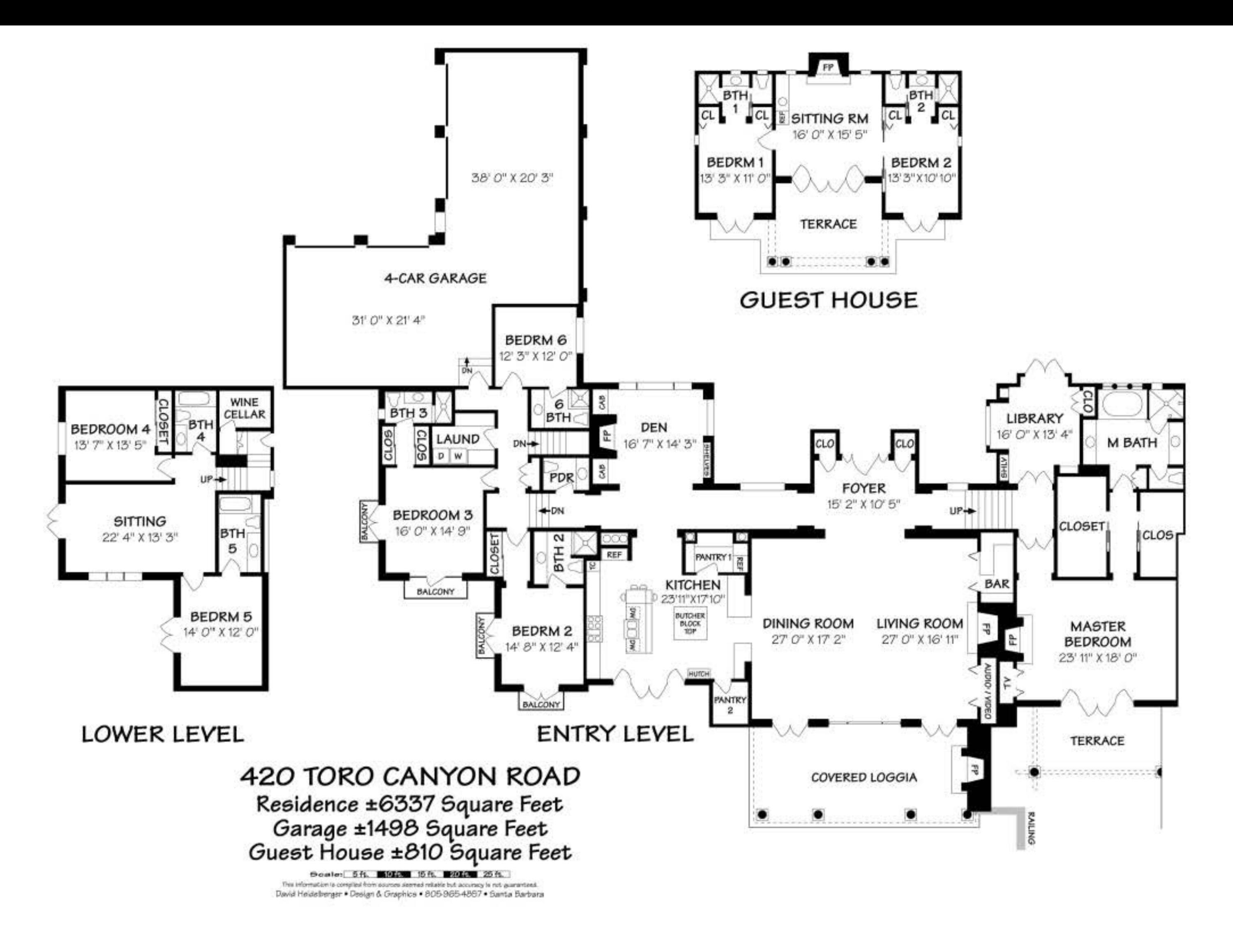 420 Toro Canyon Road Santa Barbara, CA 93108 - Photo 52 of 52 420 Toro Cyn - Floorplan
