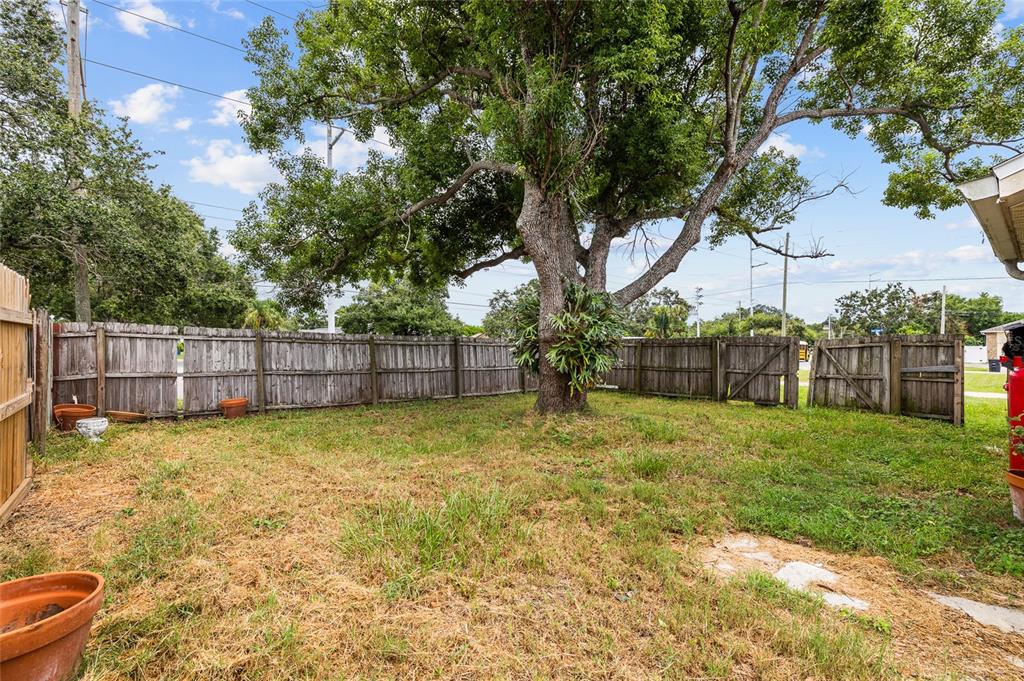 2196 Bell Cheer Drive Clearwater, FL 33764 - Photo 50 of 55 a view of a yard with wooden fence