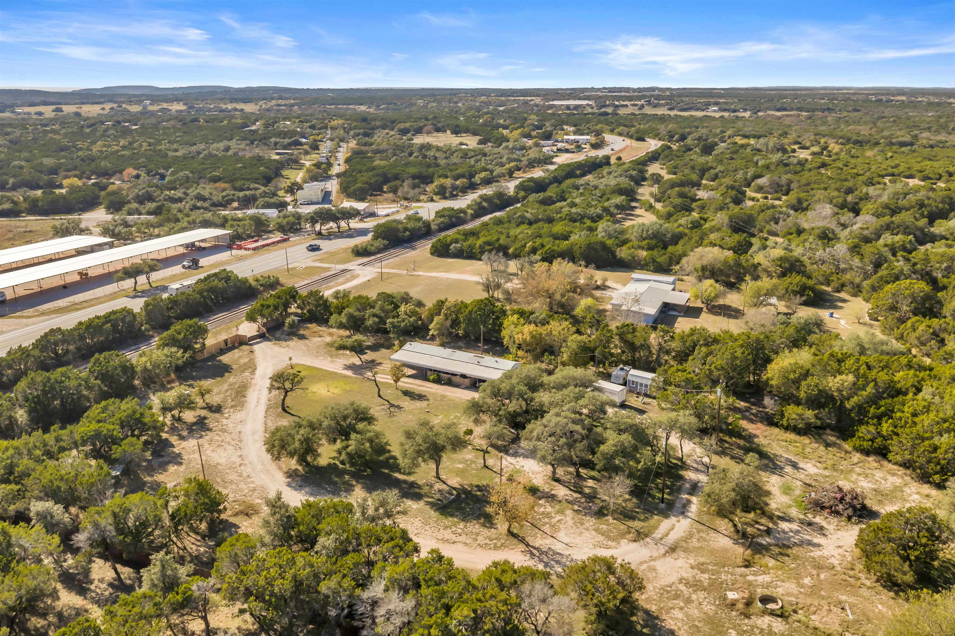 5128 West 29th Highway Bertram, TX 78605 - Photo 27 of 28 an aerial view of residential houses with city view