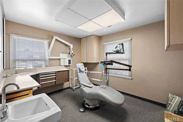 a room with furniture and windows