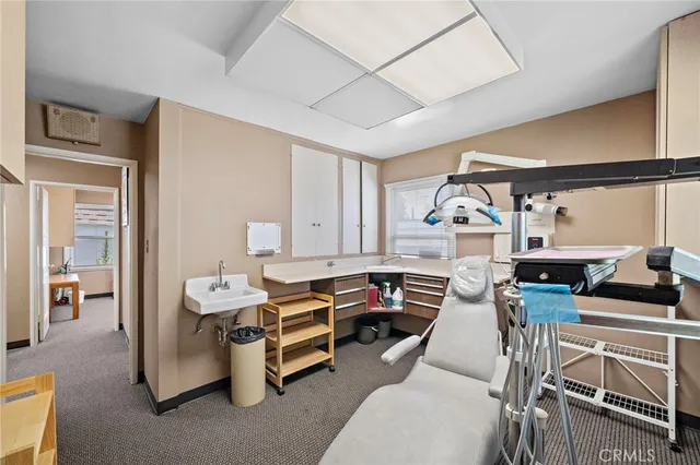 a room with furniture