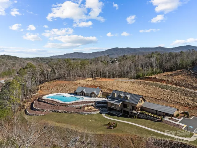 a view of city and mountain