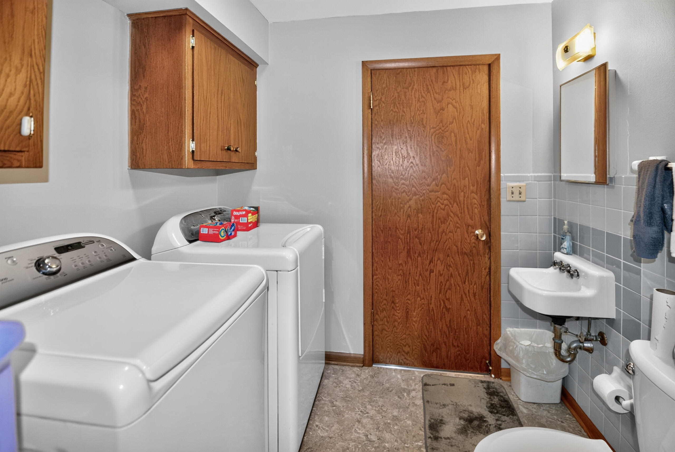 3174 Division Road Jackson, WI 53037 - Photo 19 of 47 Half Bath and Laundry