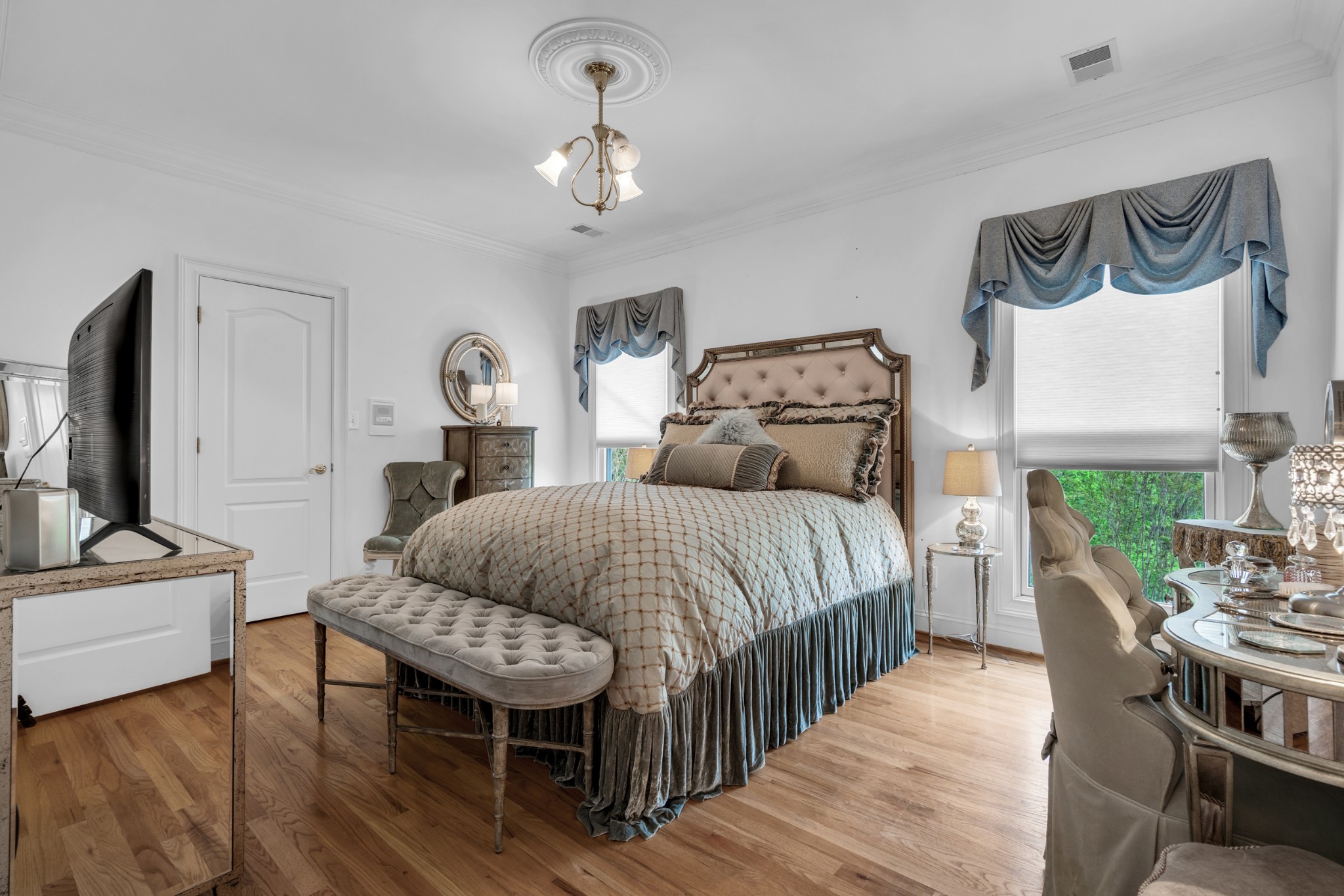 515 Cox Hollow Road Dover, TN 37058 - Photo 45 of 57 a bedroom with a bed and a mirror on the dresser