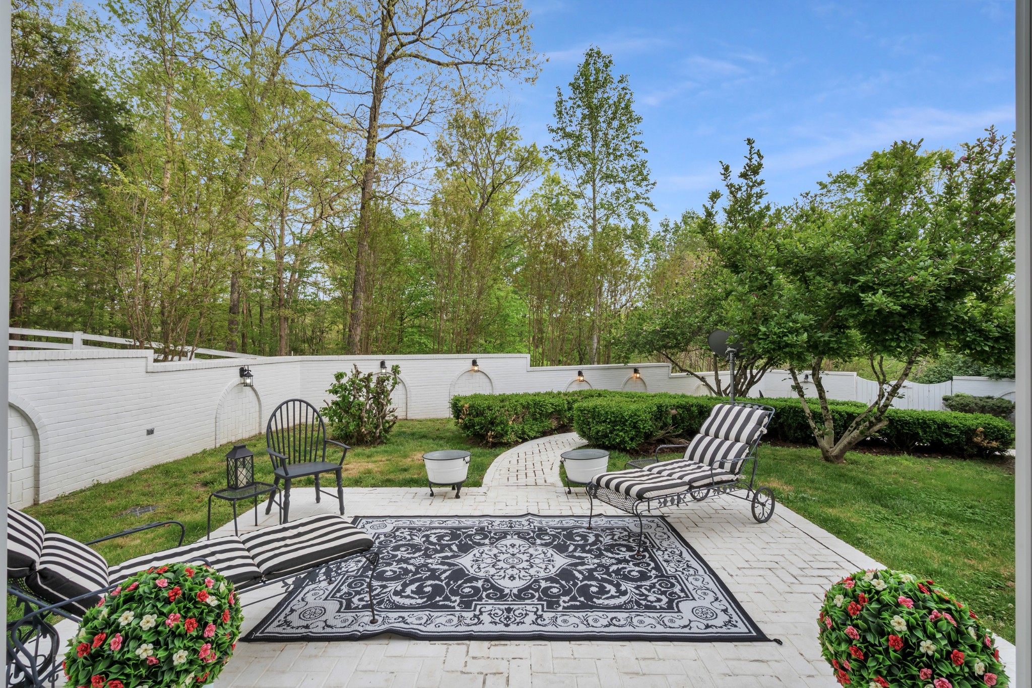 515 Cox Hollow Road Dover, TN 37058 - Photo 50 of 57 a view of a garden with plants and large trees