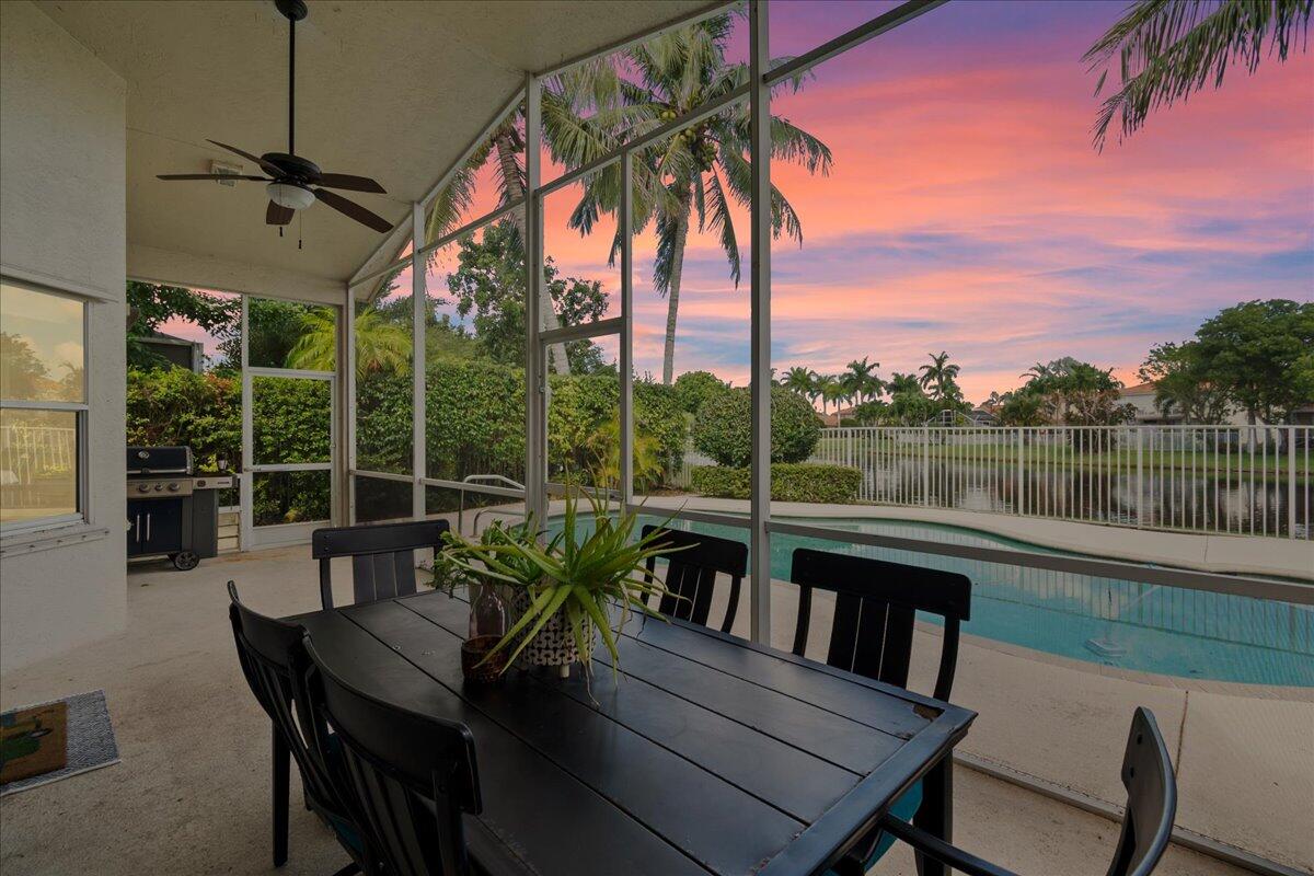 3526 Old Lighthouse Circle Wellington, FL 33414 - Photo 20 of 35 3526 SUNSET lanai pool lake