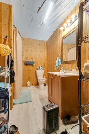 a view of a table and chairs in roof of the house