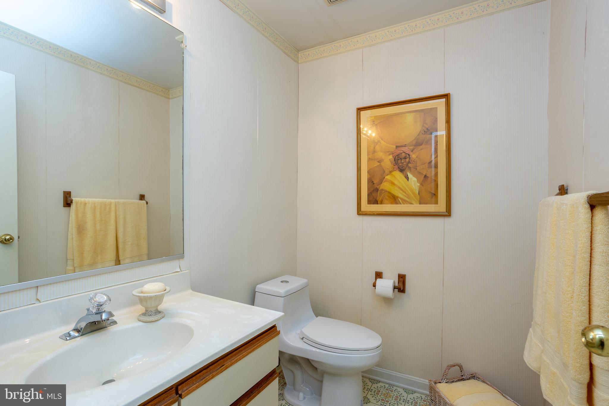 5065 Columbia Road, Unit 18 11 Columbia, MD 21044 - Photo 39 of 51 a bathroom with a sink mirror and toilet