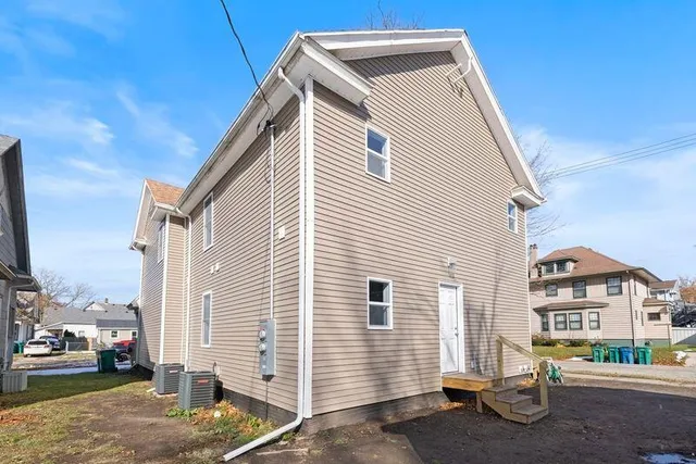 a view of a house with a patio