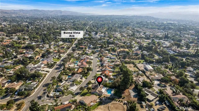 an aerial view of city