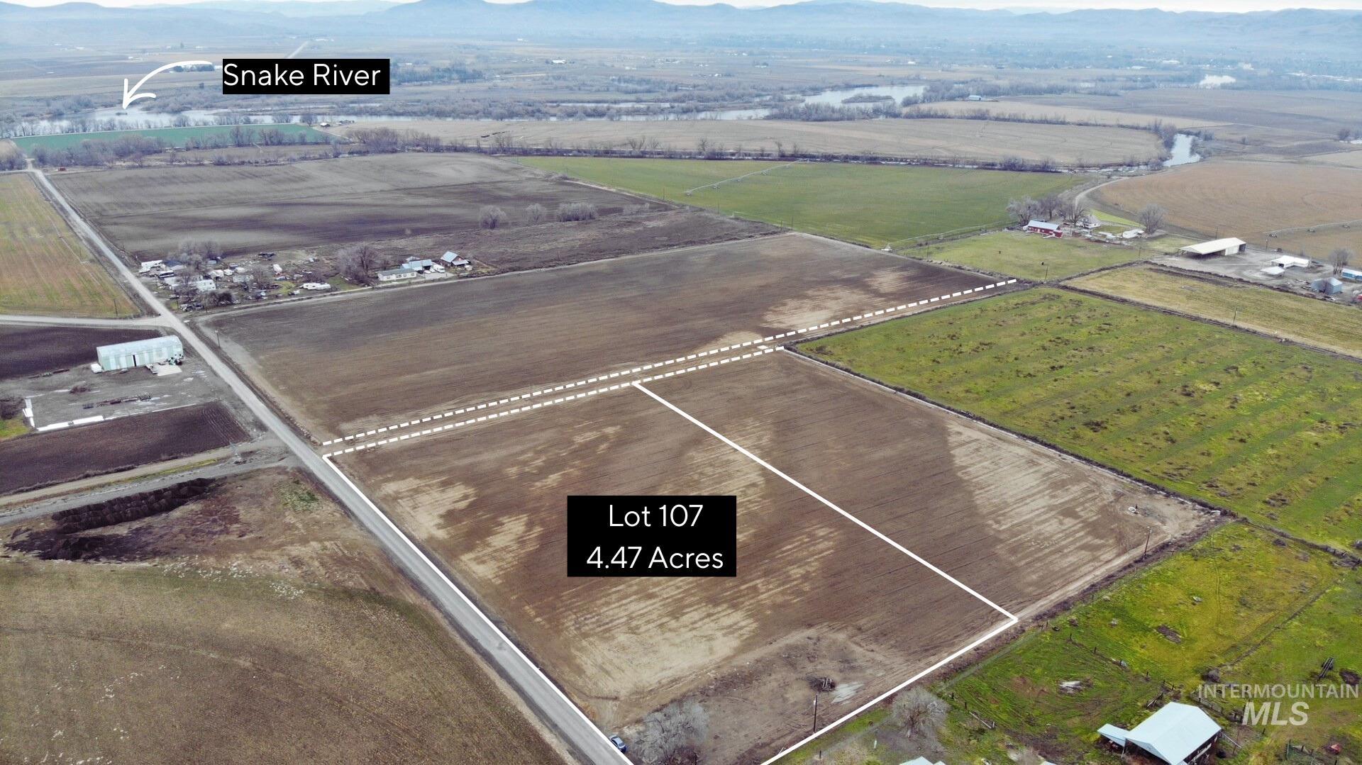 Tbd Tbd Delicious Street Weiser, ID 83672 - Photo 7 of 12 Overview of rural landscape featuring extensive farmland and property parcel outlined