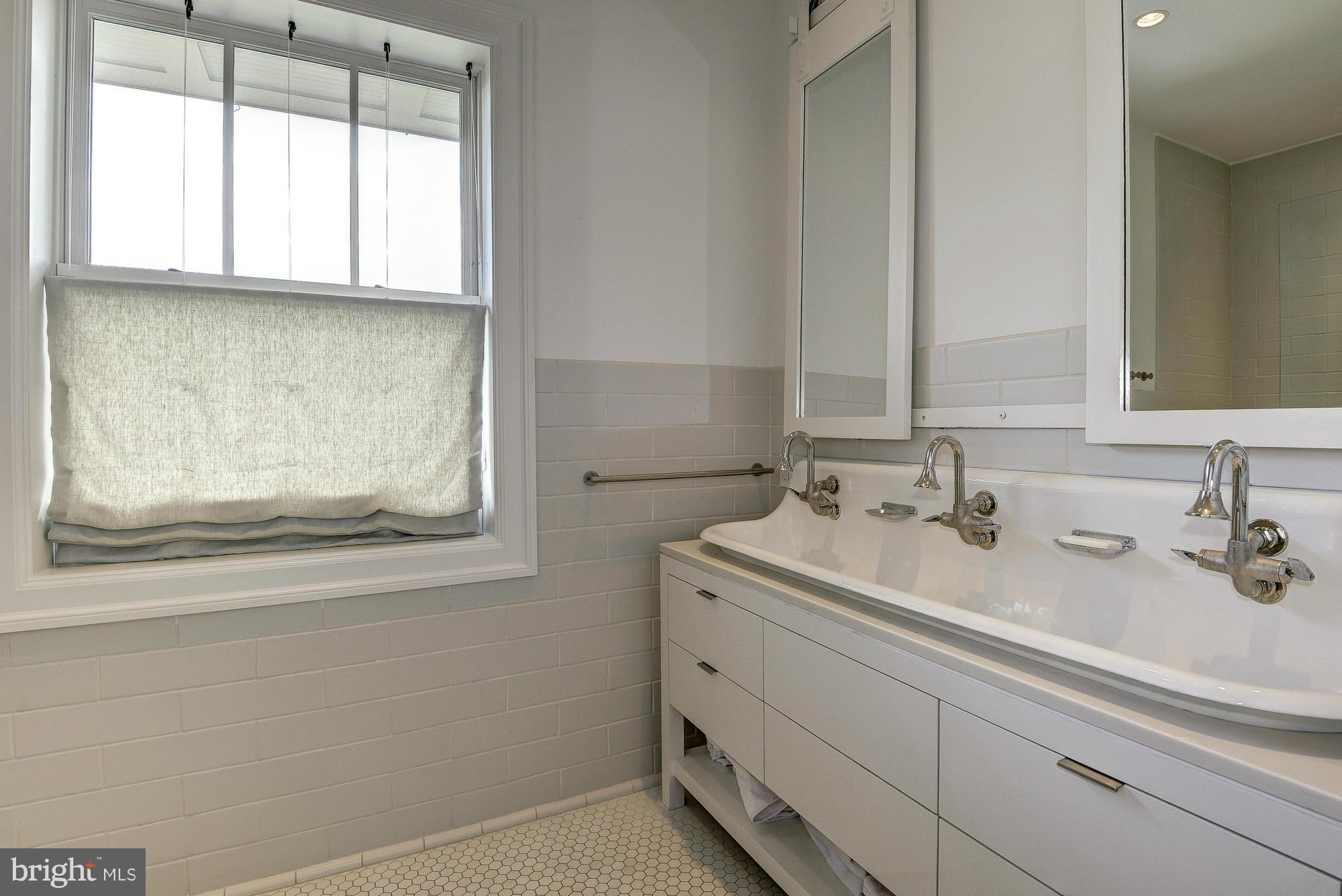 3420 36th Street Northwest Washington, DC 20016 - Photo 20 of 28 Hall bath with trough sink