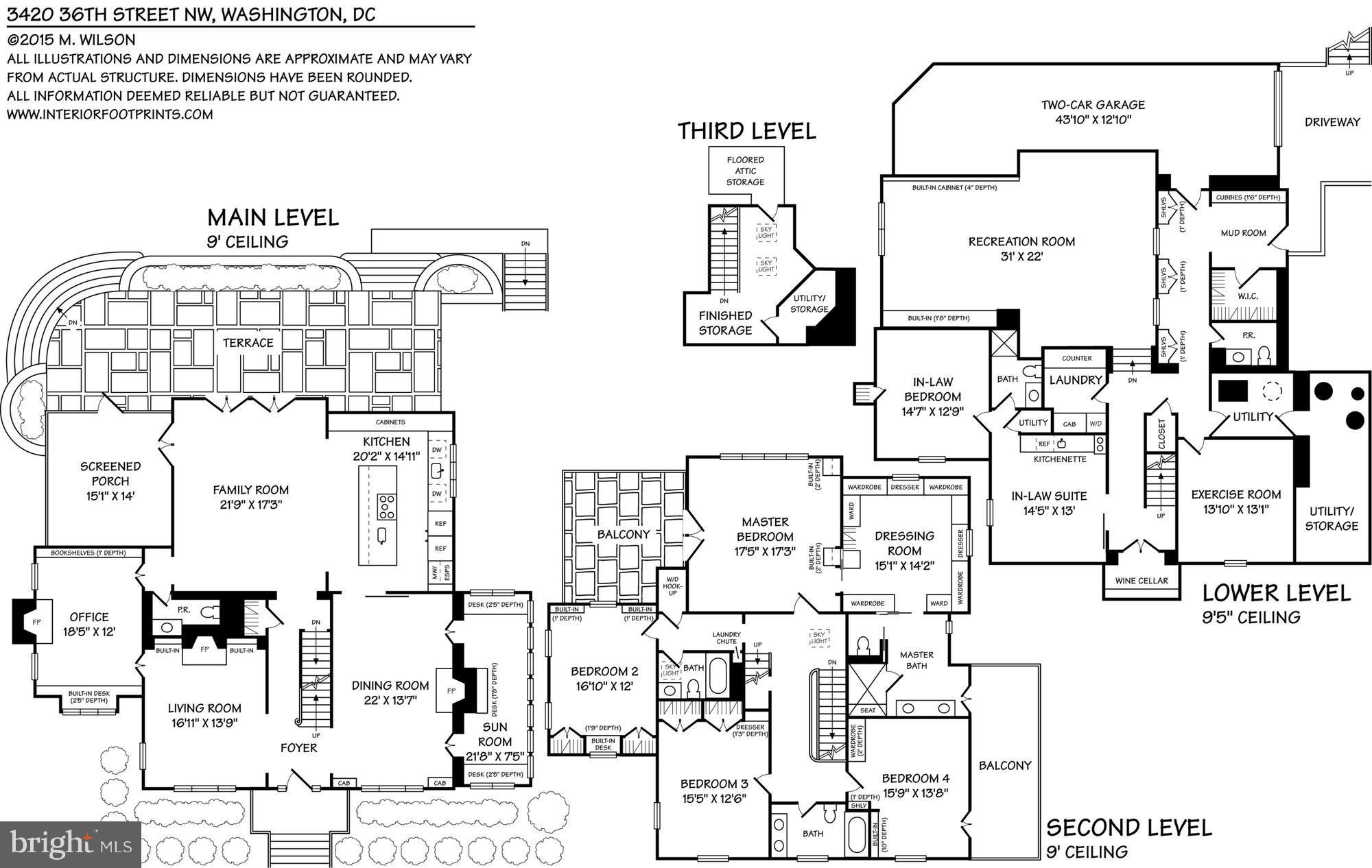 3420 36th Street Northwest Washington, DC 20016 - Photo 28 of 28 Floor Plans