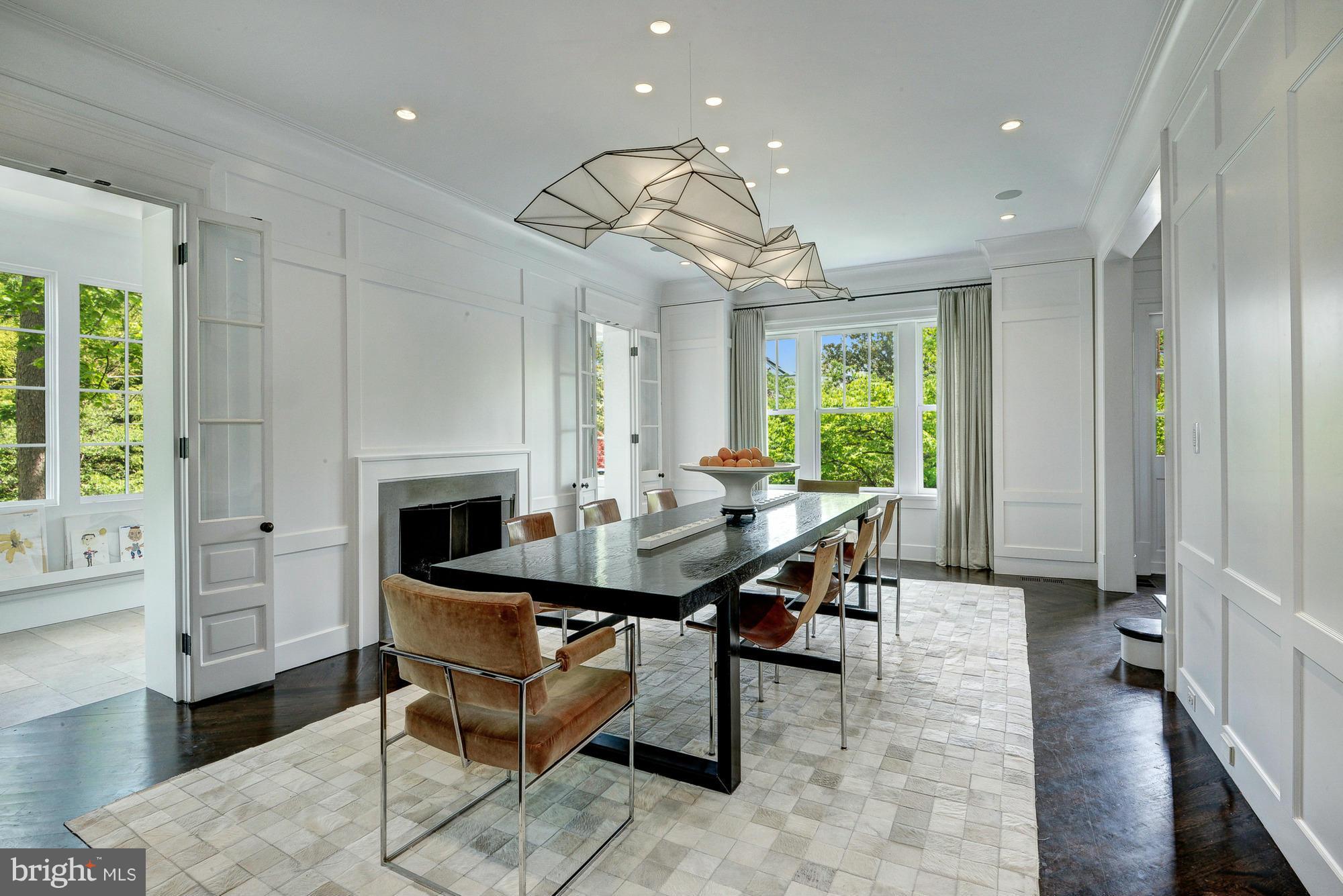 3420 36th Street Northwest Washington, DC 20016 - Photo 4 of 28 Dining Room w/ fireplace