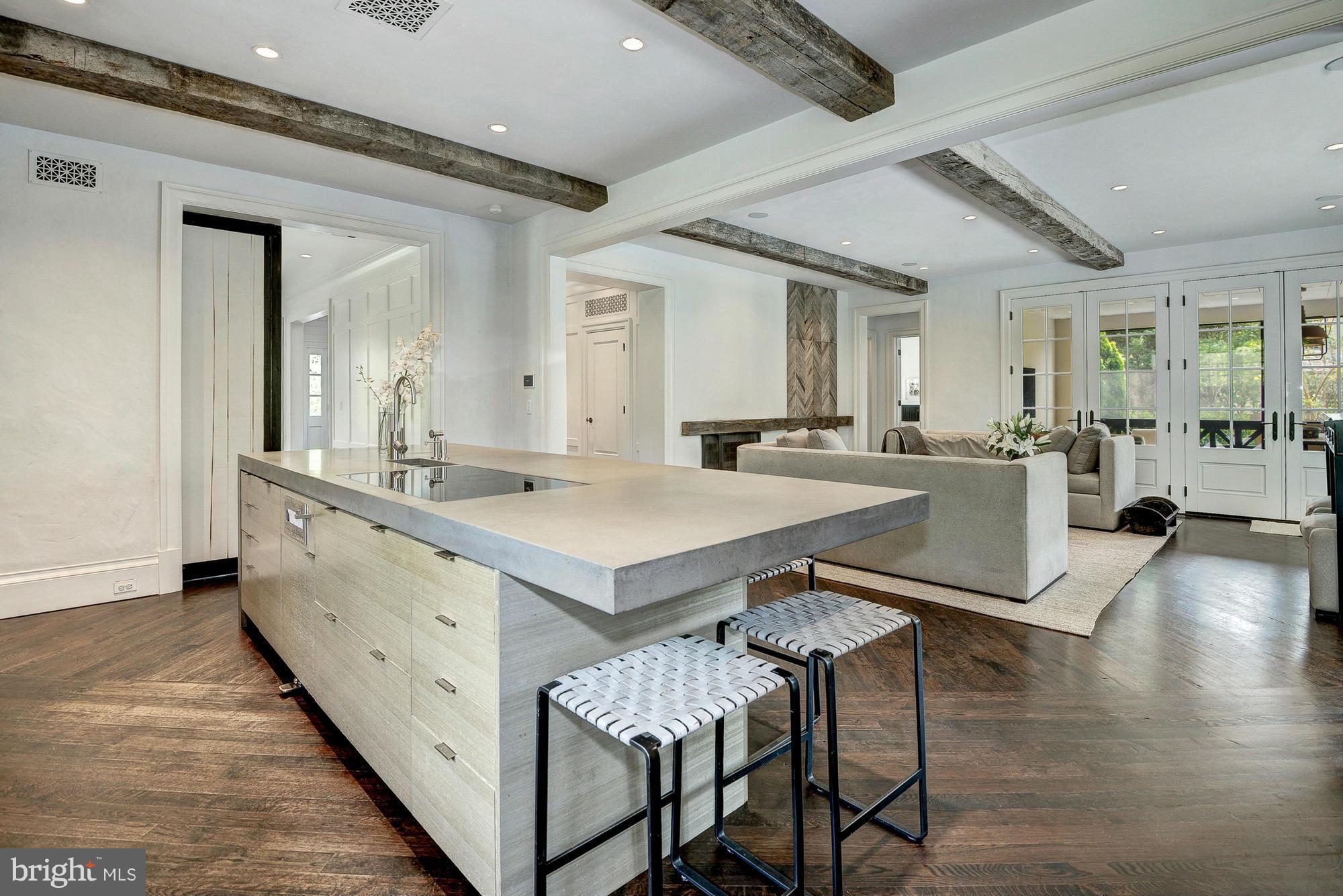 3420 36th Street Northwest Washington, DC 20016 - Photo 6 of 28 Kitchen view into family room