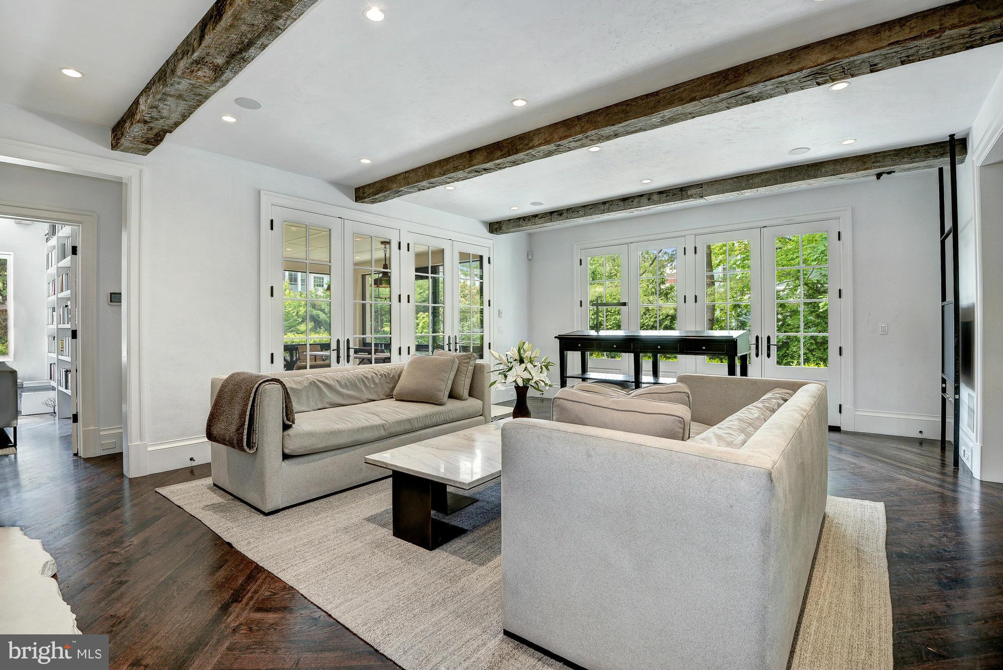 3420 36th Street Northwest Washington, DC 20016 - Photo 7 of 28 Family Room w/ screened porch and terrace