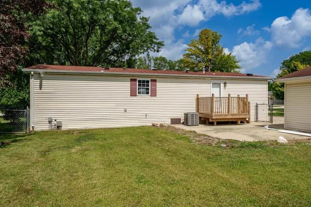 a view of a porch with a bench