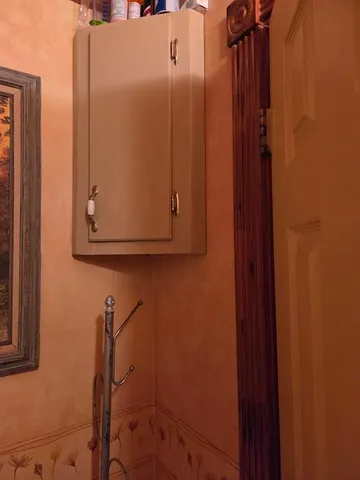 a bathroom with a sink and toilet