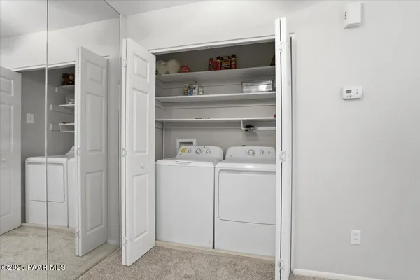 a room with storage and utility