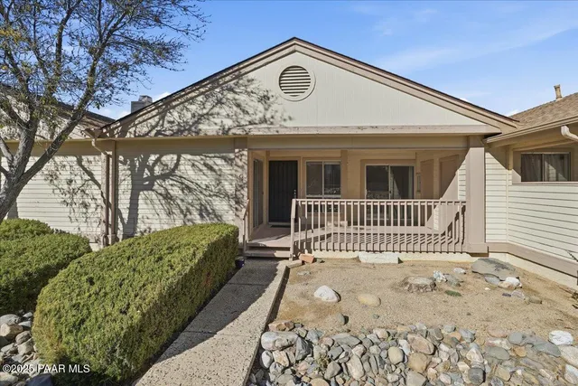 a front view of a house