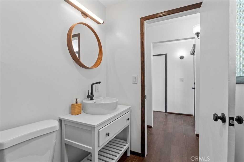 26305 Jacqueline Road Twin Peaks, CA 92391 - Photo 11 of 33 a bathroom with a sink and a mirror