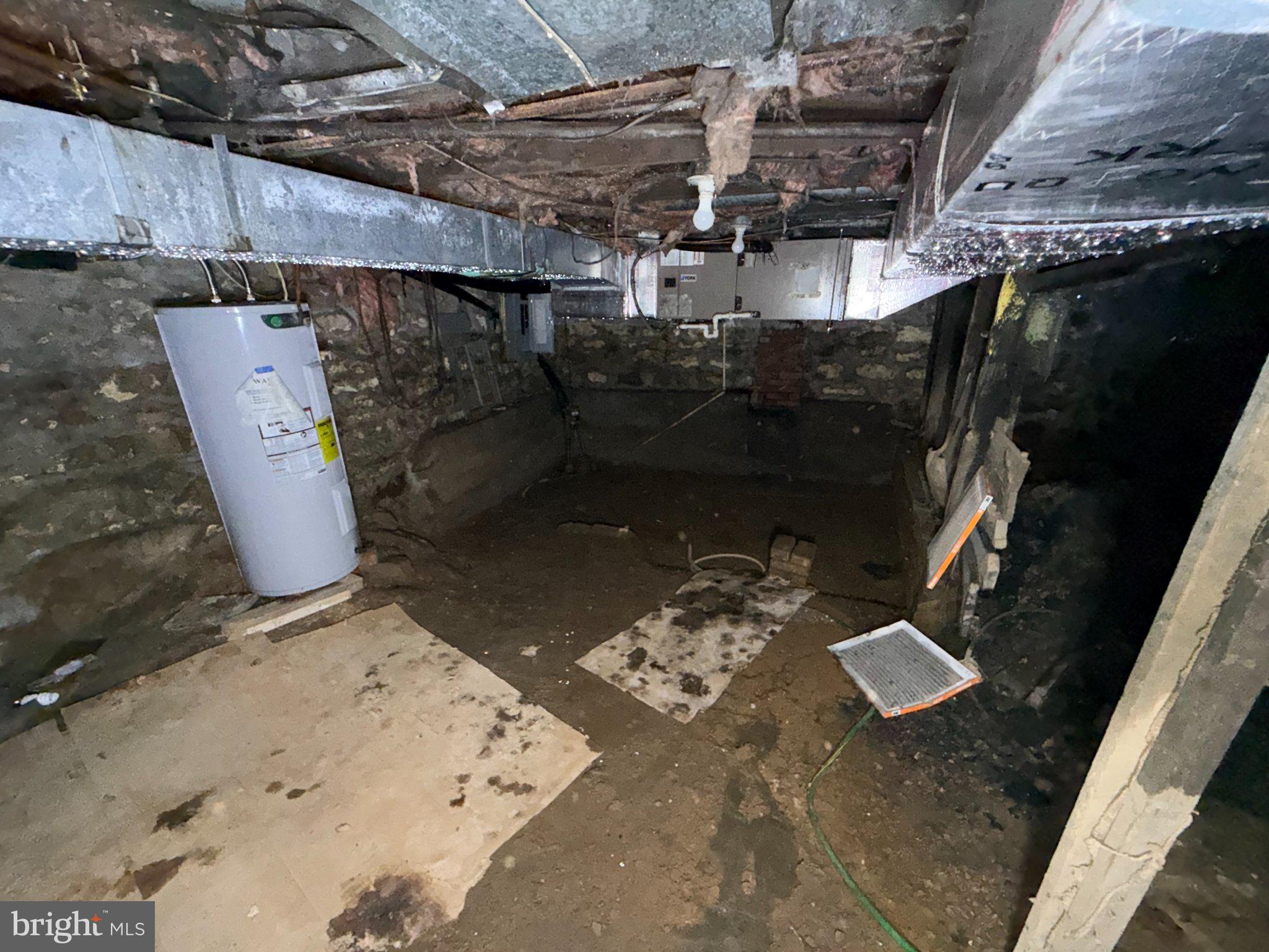 18705 Temperance Row Barton, MD 21521 - Photo 33 of 62 Spacious unfinished basement awaits renovation.