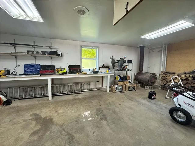 a room with lots of gym equipment